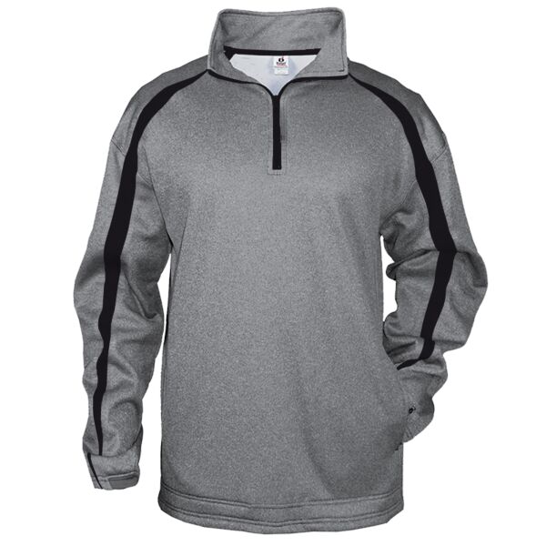 elyria 1481 Fusion Colorblock Polyester Fleece Quarter-Zip Pullover Thumbnail